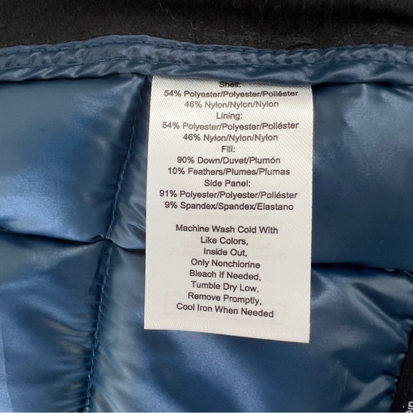 Calvin Klein Performance Down Vest Womens Blue Puffer Quilted Full Zip XS - Picture 6 of 7